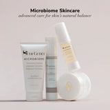 Senegence Microbiome skincare products on a light pink background