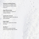 SeneGence Microbiome Boosting Serum ingredient list.